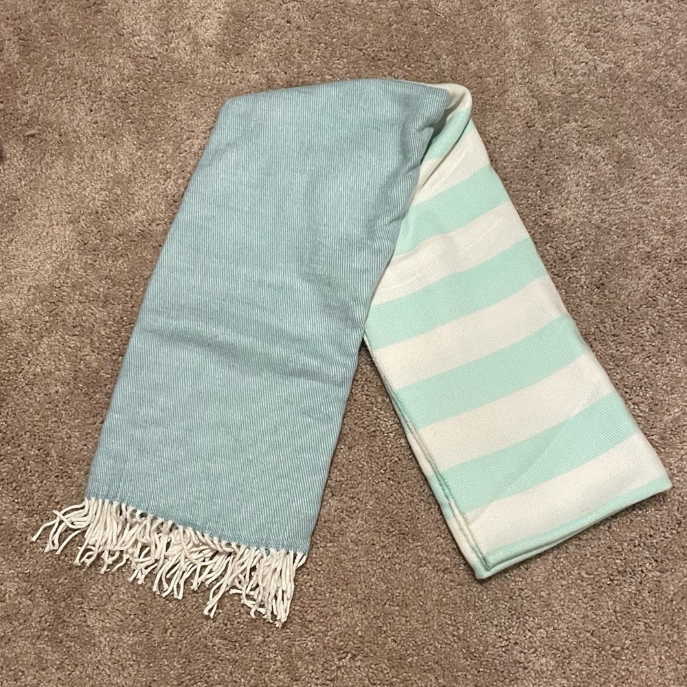Gap scarf in blue and white